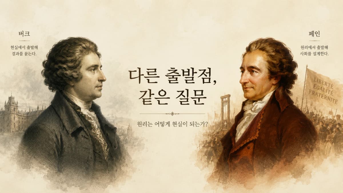 보수와 진보는 정말 다르게 생각하는가: 버크와 페인으로 읽는 반박